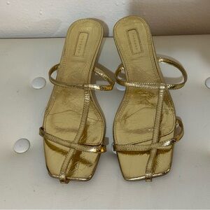 New gold mules Topshop size 11